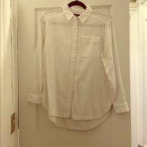 BDG White Button Down Top